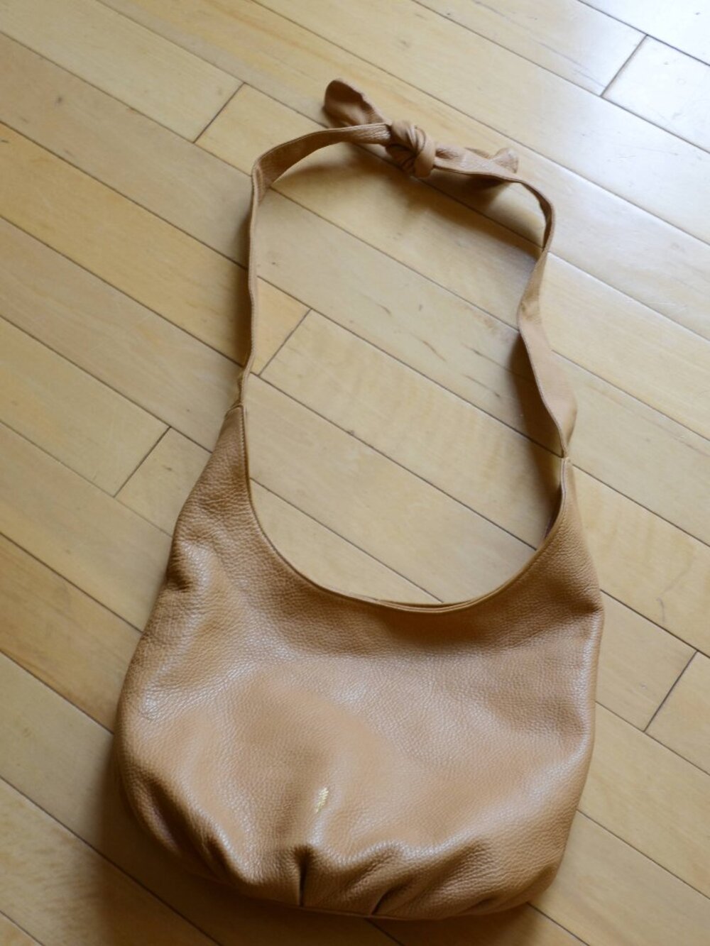 Thacker leather slouchy hobo bag